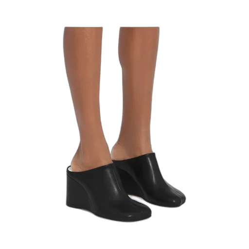 Mm6 Maison Margiela Asymmetric Toe Wedge Mules