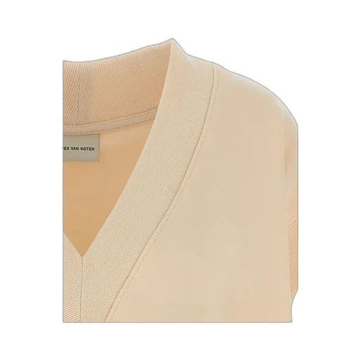 Dries Van Noten Hann V-Neck Short-Sleeved Sweatshirt