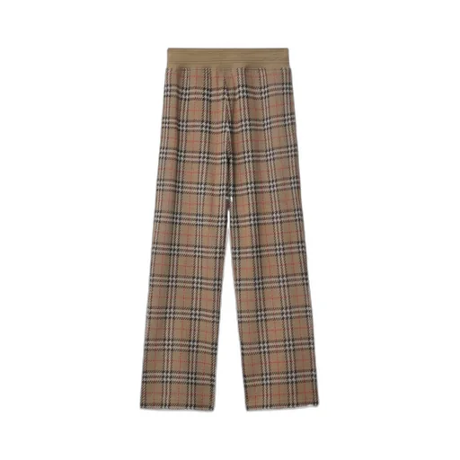 Burberry Checked Straight-Leg Track Pants