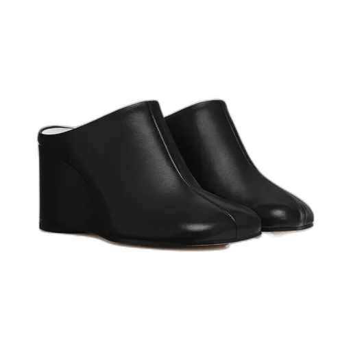Mm6 Maison Margiela Asymmetric Toe Wedge Mules