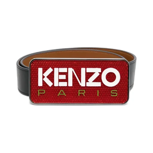 Logo Plaque Buckle Belt