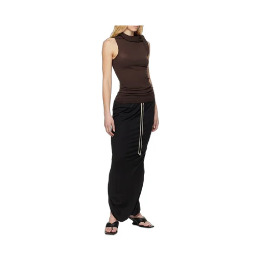 Rick Owens Drkshdw Pillar Drawstring Maxi Skirt