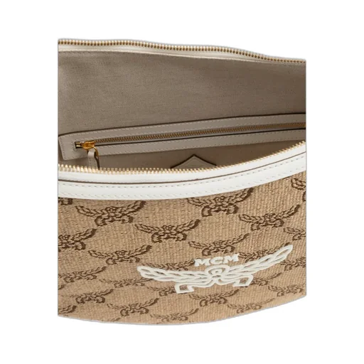 Mcm Logo Printed Shoulder Bag