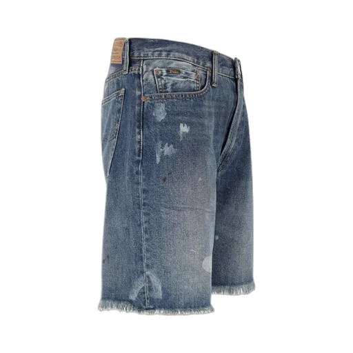 Polo Ralph Lauren Paint Splatter Detailed Denim Shorts
