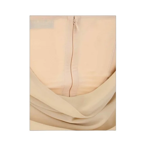 The Attico Gathered Detailed Draped Midi Dress