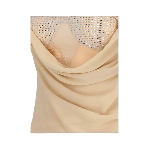 The Attico Gathered Detailed Draped Midi Dress