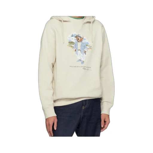 Polo Ralph Lauren Bear-Motif Drawstring Hoodie