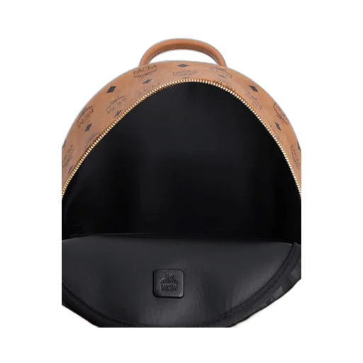 Mcm All-Over Logo-Printed Zipped Backpack
