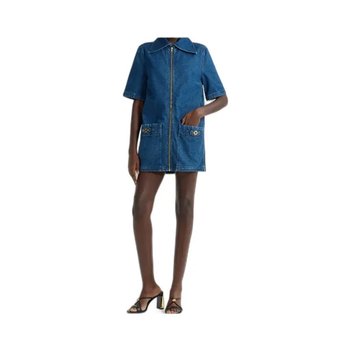 Patou Short Sleeve Zip Dress