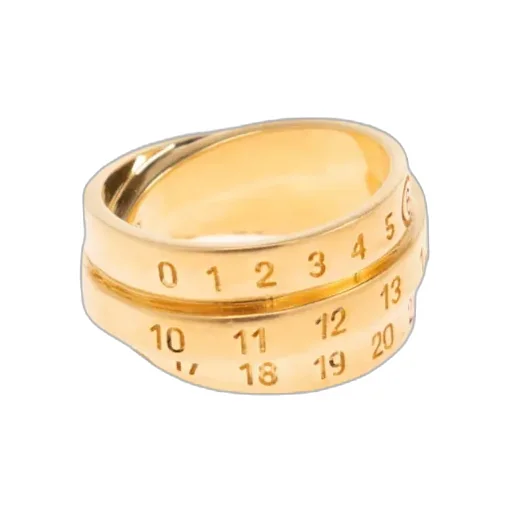 Mm6 Maison Margiela Numeric Signature Triple Twisted Ring