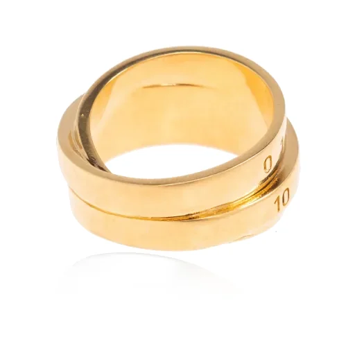 Mm6 Maison Margiela Numeric Signature Triple Twisted Ring