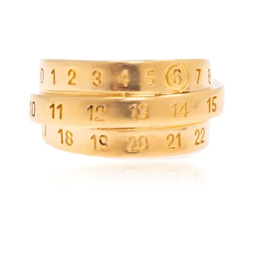Mm6 Maison Margiela Numeric Signature Triple Twisted Ring