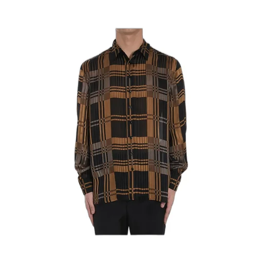 Saint Laurent All-Over Patterned Button-Up Shirt