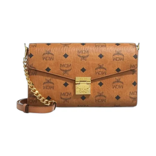 Mcm Tracy Foldover Top Medium Shoulder Bag