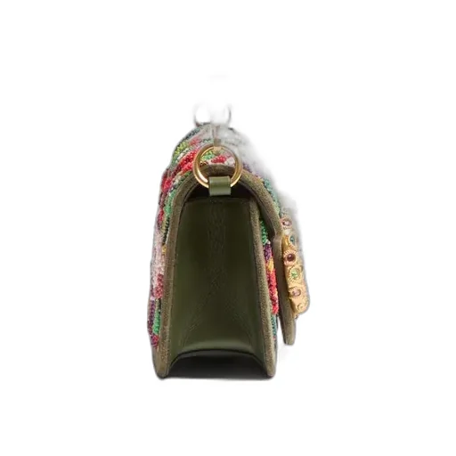 Valentino Locò Floral Motif Small Shoulder Bag