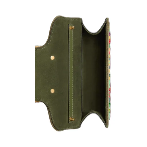 Valentino Locò Floral Motif Small Shoulder Bag