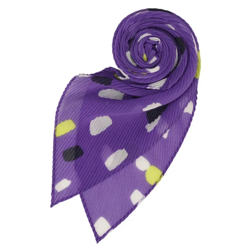 Time Dots Pleats Stole