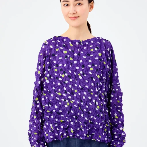 Time Dots Velour Meringue