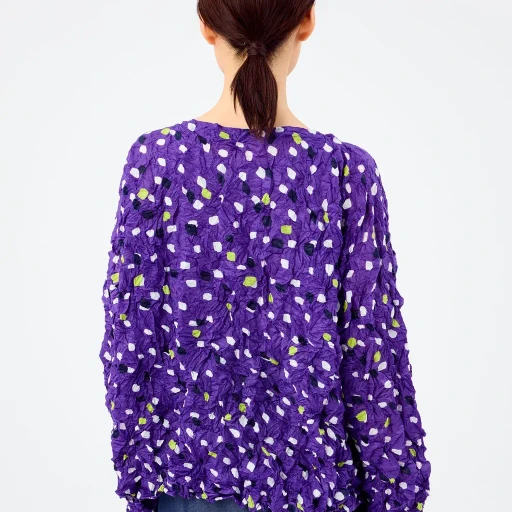 Time Dots Velour Meringue