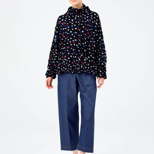 Time Dots Velour Meringue