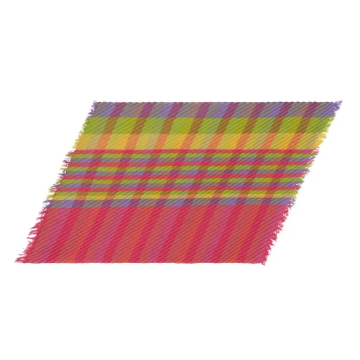 Check Pleats Stole