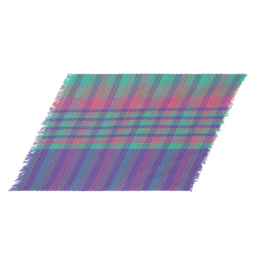 Check Pleats Stole