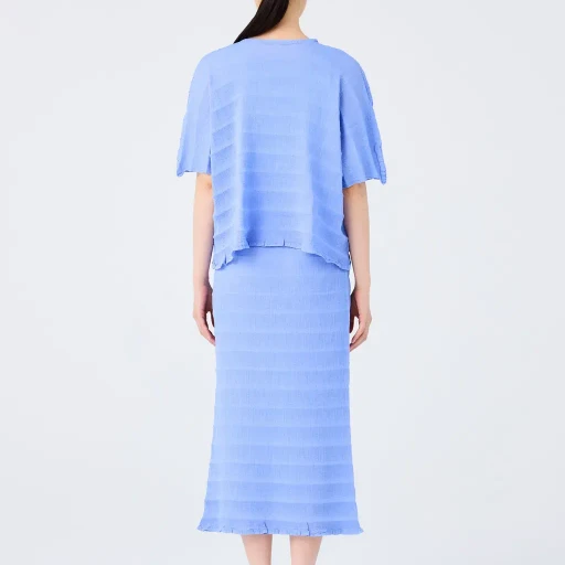 Ripple See-Through Crepe