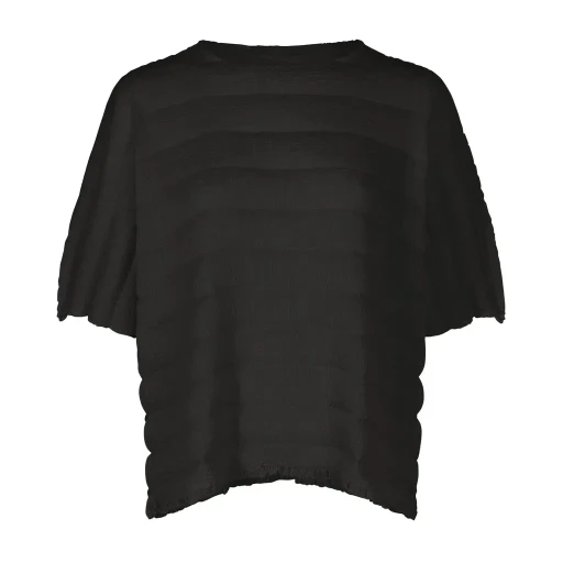 Ripple See-Through Crepe