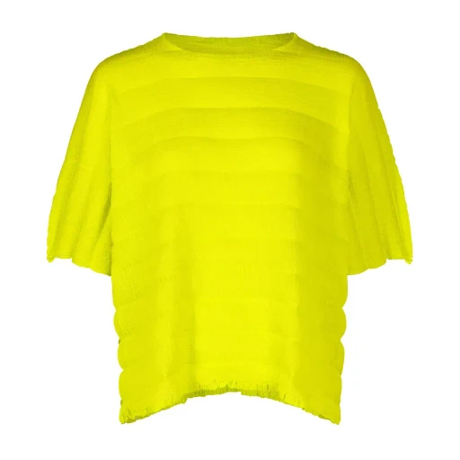 Ripple See-Through Crepe