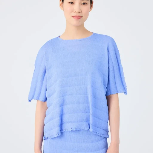 Ripple See-Through Crepe
