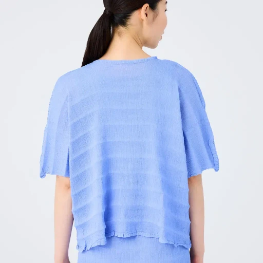 Ripple See-Through Crepe