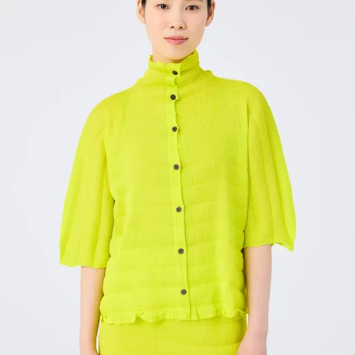 Ripple See-Through Crepe