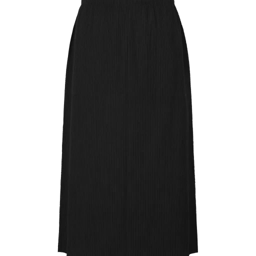 Fine Knit Pleats Black