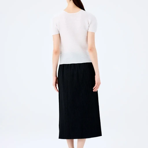 Fine Knit Pleats Black