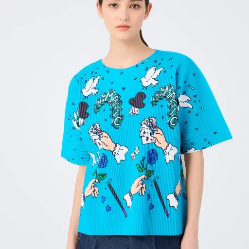Magic Fine Knit Pleats T
