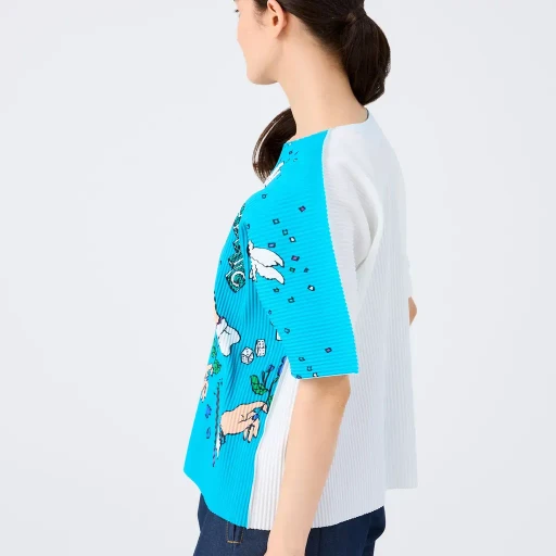 Magic Fine Knit Pleats T