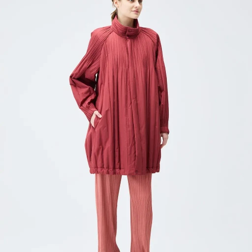 Padded Pleats Coat