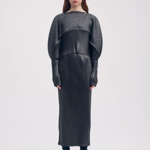 Glossed Metal Pleats