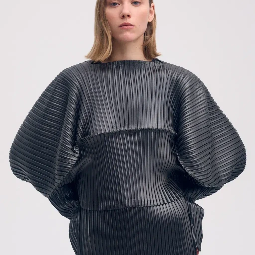 Glossed Metal Pleats