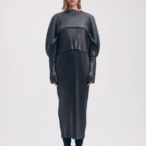 Glossed Metal Pleats