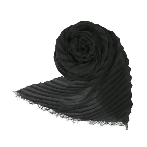 Feather Ramie Pleats Stole