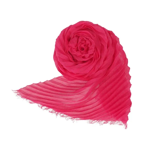 Feather Ramie Pleats Stole