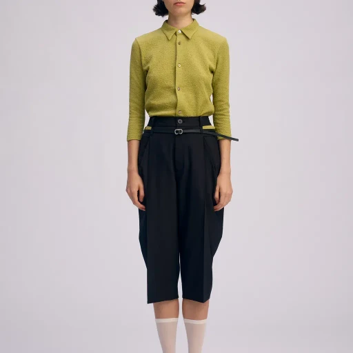 Belted Wool Pants