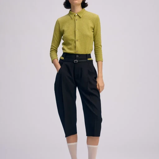 Belted Wool Pants