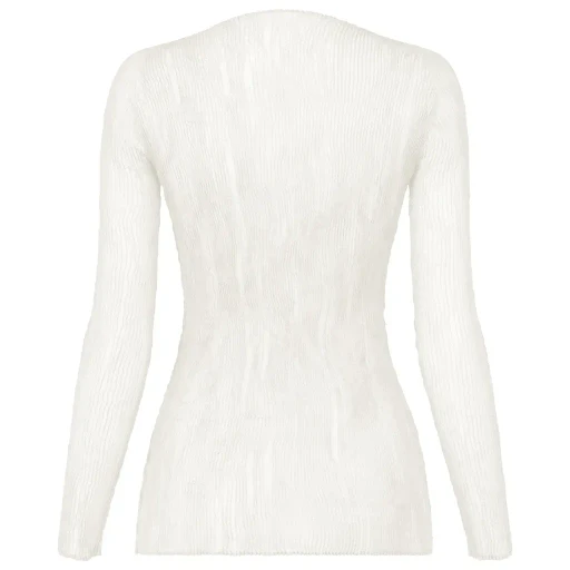 Chiffon Twist Bk/Wt-66