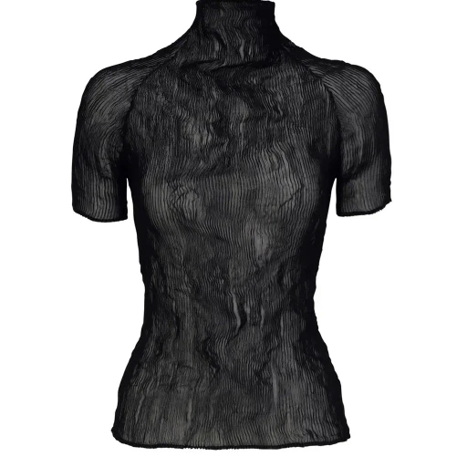 Chiffon Twist Bk/Wt-66