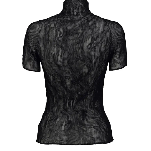 Chiffon Twist Bk/Wt-66