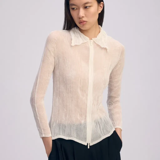 Chiffon Twist Bk/Wt-66