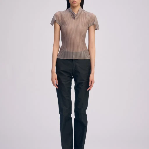 Sheer Scarf Pleats