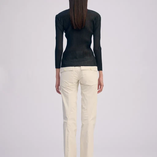 Sheer Scarf Pleats